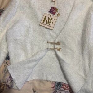 White Cardigan Sweater